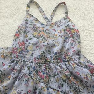 ❤️A new day blue dress with flowers